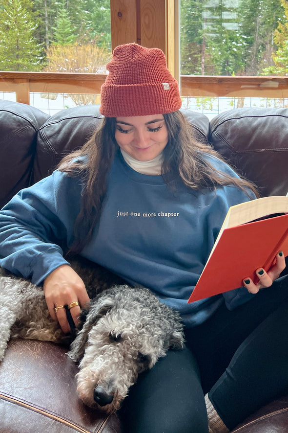 Just One More Chapter Bookish Crewneck Sweatshirt (Multiple Colors)