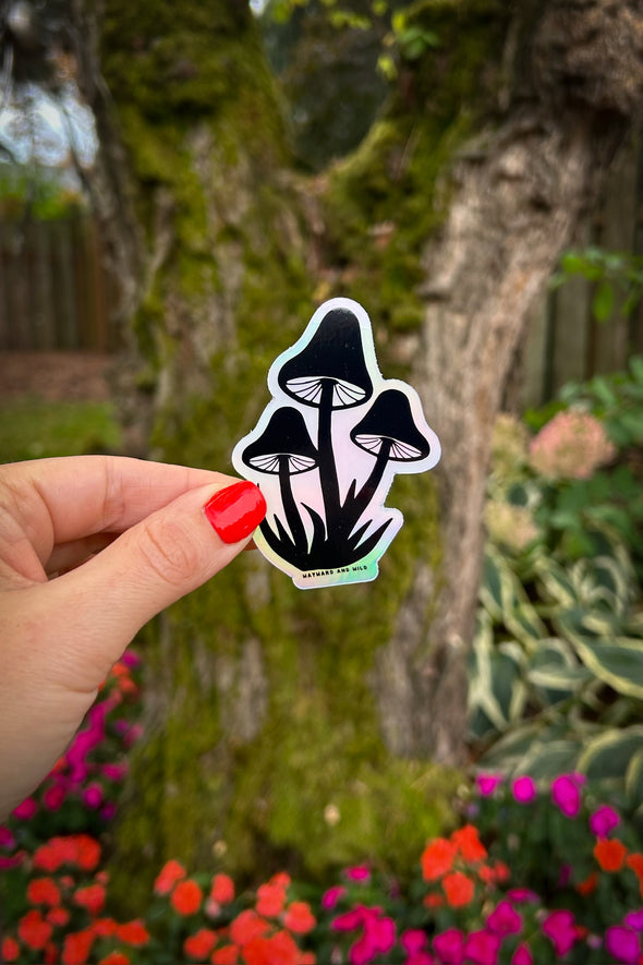 Eco Mush Holographic Sticker