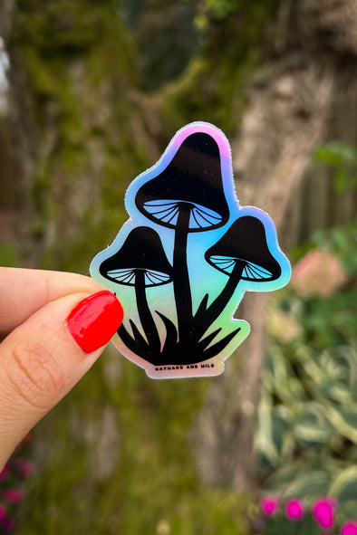 Eco Mush Holographic Sticker