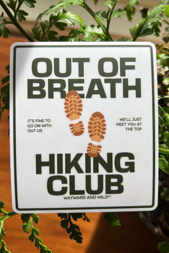 Out Of Breath Hiking Club Sticker