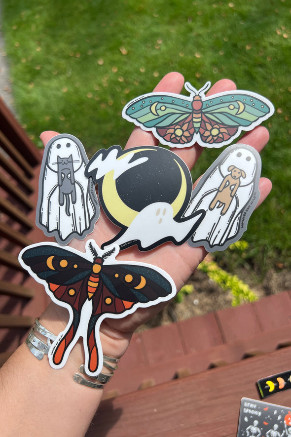 Ghost Moon sticker