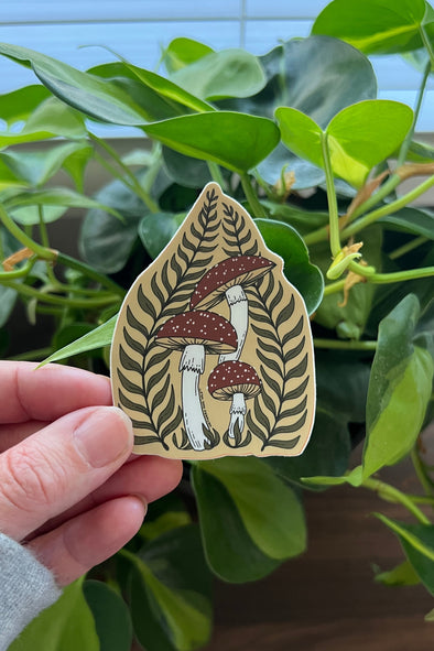 Fern Amanita sticker