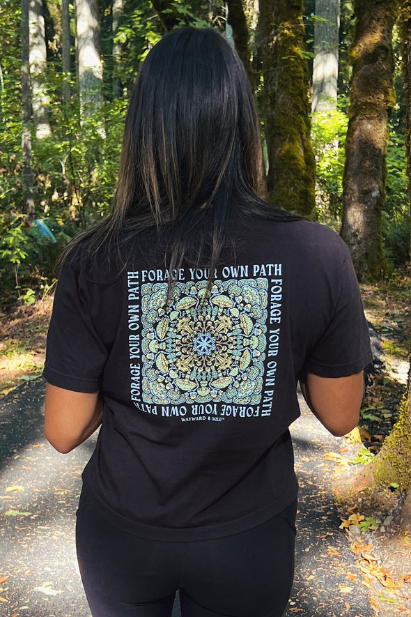 Forage Your Own Path Women's Boxy Crop T