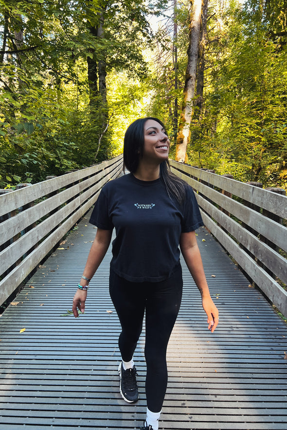 Forage Your Own Path Women's Boxy Crop T