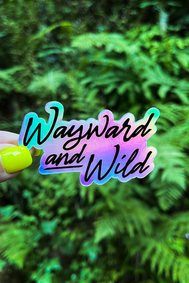 Holographic Logo Sticker – Wayward & Wild