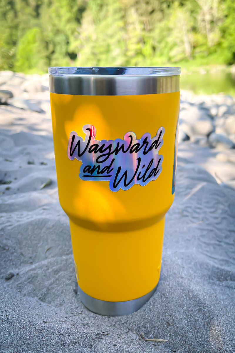 Holographic Logo Sticker – Wayward & Wild