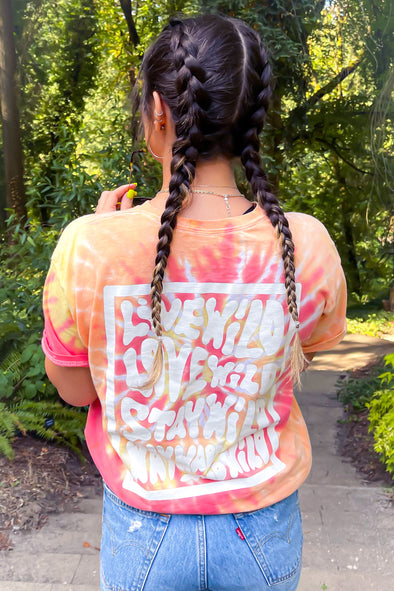 Live Love Stay Wild Tie Dye T Shirt