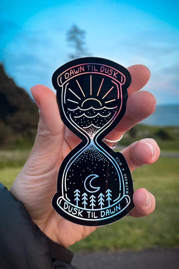 Dawn ‘til Dusk Holographic Sticker