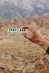 STAY RAD Holographic sticker